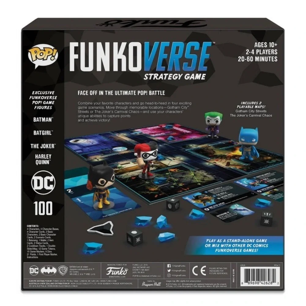 NWT POP! Funkoverse Board Game: DC Comics #100 Base Set
